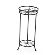 Vorodcip Plant Stand Indoor Outdoor, 2 Tier Tall Black Metal Plant Stands,