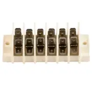 K4 Terminal Block With Tab Terminals, 6 Circuit Rated For 30 Amps Per Circuit