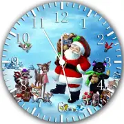 Santa Claus Frameless Borderless Wall Clock Nice For Gifts or Decor W111