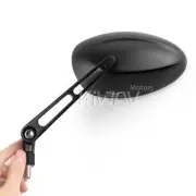CNC milled Black Rear View side Mirrors for Harley-Davidson Custom Motorcycle