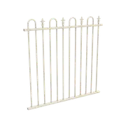 ProtectorAl 0350 - 1200 x 1200 mm Surfmist Aluminium Pool Fence Panel Loop & Spear