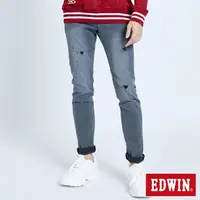 在飛比找momo購物網優惠-【EDWIN】男裝 503 修身微破小直筒褲(灰色)