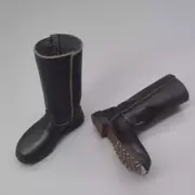 DID D11014 1/6 Scale Soldier Black Leather Boots Model 12''War I German Army