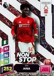 Panini Premier League Plus 2024 2025 Ola Aina Non Stop Trading Card