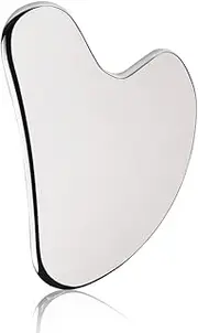 Gua Sha Massage Tool, Stainless Steel Gua Sha Board for Face, Neck, Body, Skin Care Tools, Promote Blood Circulation and Relax Muscle Tension, Stainless Steel