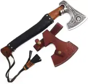Authentic Handmade Viking Axe - Durable Camping Hatchet & Chopper - Perfect Gift