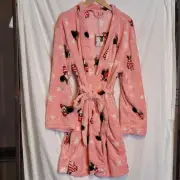 Ellen Degeneres Soft Plush Robe Size Large/ XL Christmas Puppies Dogs NWT