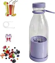 Appreciarel Blender, Appreciarel Portable Blender, 420ml Smoothie Blenders, With Stainless Steel Blades For Shakes and Smoothies (Purple)