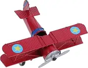 FIXOSHEE Metal Biplane Model Ornament Retro Aircraft Hanging Decor for Boys and Girls Room Nursery Home Iron High-Detail Craftsmanship
