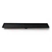 Radiant Tile Insert Linear Shower Grate 600mm (74mm outlet) Matt Black 316-BLK-RGL-600-74