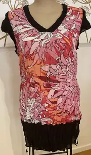 plus sz S-M 18 TS TAKING SHAPE Chrissy Tunic Top soft draping Top NWT