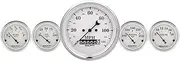 Auto Meter 1640 Old Tyme White 5 Fuel/Oil/Speedo/Volt/Water Gauge Kit