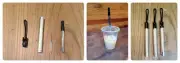 Metal Straw SET, Reusable Collapsible Stainless Steel with Case/ Bottle Opener