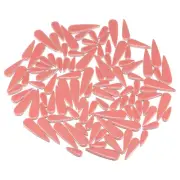 Ceramic Mosaic Tile, 200g Teardrop Flower Leaf Tile Mosaic Block, Light Red
