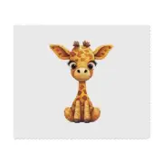 2 x 'Baby Giraffe' Microfibre Lens / Glasses Cleaning Cloths (LC00021214)