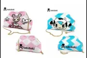 tokidoki Large Canvas Shoulder Bag Gold Chain Strap Kawaii Donutella Mozzarella