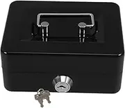 Box Small Portable Lock Box for Money Secure Metal Cash Box with Password Protection Durable Safe for Home Office Versatile Storage with Capacity