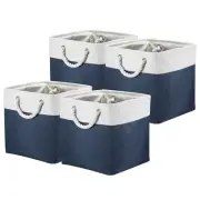 Fabric Storage Cube, 4 Pack 11 Inch Storage Bins Closet Organizers for Shelve...