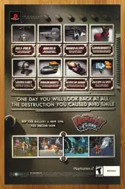 2002 Ratchet & Clank PS2 Playstation 2 Print Ad/Poster Official Game Promo Art