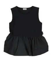 Moncler Enfant Peplum Top 8Y,14Y,12Y,10Y black