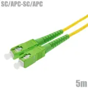 5M SC/APC-SC/APC Fiber Optic Simplex Single-Mode Optical Patch Cable 3.0mm OFNR