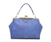 New Women's Handbags Diagonal Cross Bag Blue