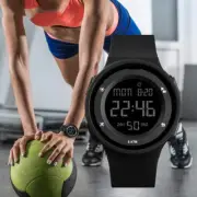 Couple's Outdoor Sports Silicone Band Digital Watch - Green, Blue, Black, Rose R