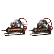 Table Clock Dkd Home Decor Red 47 x 16 x 26 Cm Copper Iron Vintage Stopcock 2 Units