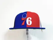 Mitchell & Ness NBA Philadelphia 76ers 75th Anni What The Snapback Hat Sz OSFM