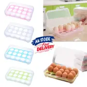 15 Eggs Holder Food Storage Refrigerator Case Plastic Container Egg Box