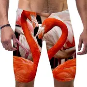 [VBFOFBV] Men's Printed Jammer Swimsuit Swim Shorts, Elk Animal