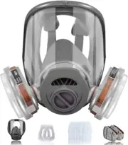 Full Face Mask.Reusable Full Face Mask,Safety Dust Face Cover Reusable,Provides