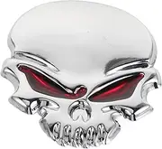 Gatuida Skull Car Sticker Decals Zinc Alloy Metal Skull Decal for Car Black Car Decals Easy Install Unique Car Decor