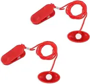 2pcs Treadmill Magnet Safety Key, Magnetic Switch Universal Running Machines Emergency Stop Clip for Proform, Freemotion, Image, Weslo, Reebok, Epic, Golds Gym, and Healthrider Treadmills (Oval)