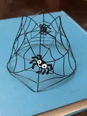 NIB PartyLite Spider Web Candle Shade Halloween Decor P9458