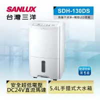 在飛比找Yahoo奇摩購物中心優惠-SANLUX台灣三洋 13L 1級微電腦負離子清淨除濕機 S