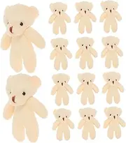 NOLITOY 20Pcs Lovely Mini Bear Figurines Soft Wear Resistant Tiny Bears for Decor Cute Keychain Accessories for Handbags Backpacks and Craft Projects