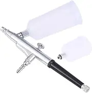 jojofuny Silver Airbrush Tool with Nozzle Airbrush for Nail Art Cake Decorating and Temporary Precision Spray Pen for Hobbies and Crafts