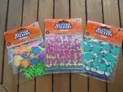 3 pks variety foam crafts glitter stickers NEW and sealed