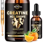 Creatine HCL Liquid Drops for Men & Women, 1500mg Liquid Creatine Hydrochlori...
