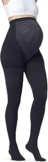 JOBST Maternity Opaque Compression Waist High Pantyhose Stockings, Closed Toe, 15-20 mmHg Support for Legs During Pregnancy