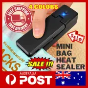 2 IN 1 USB Chargable Mini Bag Sealer Heat Sealers With Cutter Knife QG