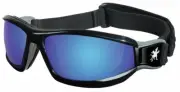 MCR Safety RP118B Swagger® RP1 Series Black Safety Goggle with Blue Diamond Mirr