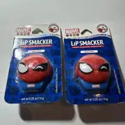 2 New Marvel Lip Smackers, Spider Man Red Velvet,
