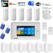 K23 Tuya APP Alexa IP WiFi+4G Wireless Touch Keypad Home Security Alarm System