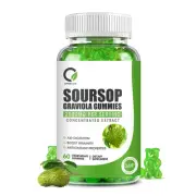 Soursop Graviola Gummies, Organic Soursop Leaves Extract with Vitamin C, Zinc
