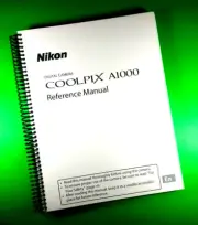 Owners Manual for Nikon A1000 Coolpix Camera 237 Pages W/Clear Covers!