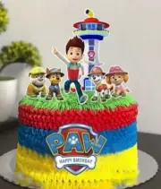 7pcs Paw Patrol cake topper dog superheros paw patrol cupcake toppers party
