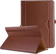 [ProCase] Universal Tablet Case 9"-10.1" inch, Stand Folio Tablet Case Protective Cover for 9" 9.7" 10" 10.1" Touchscreen Tablet with Multiple Viewing Angles and Pen Holder -Brown