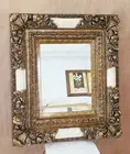 Large Ornate Wood/Resin "25x29" Rectangle Beveled Custom Framed Wall Mirror